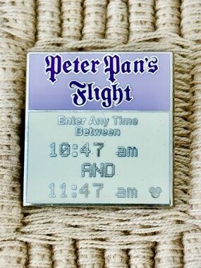 DISNEY 2008 Magic Kingdom Peter Pan’s Flight Fast Pass Completer Pin